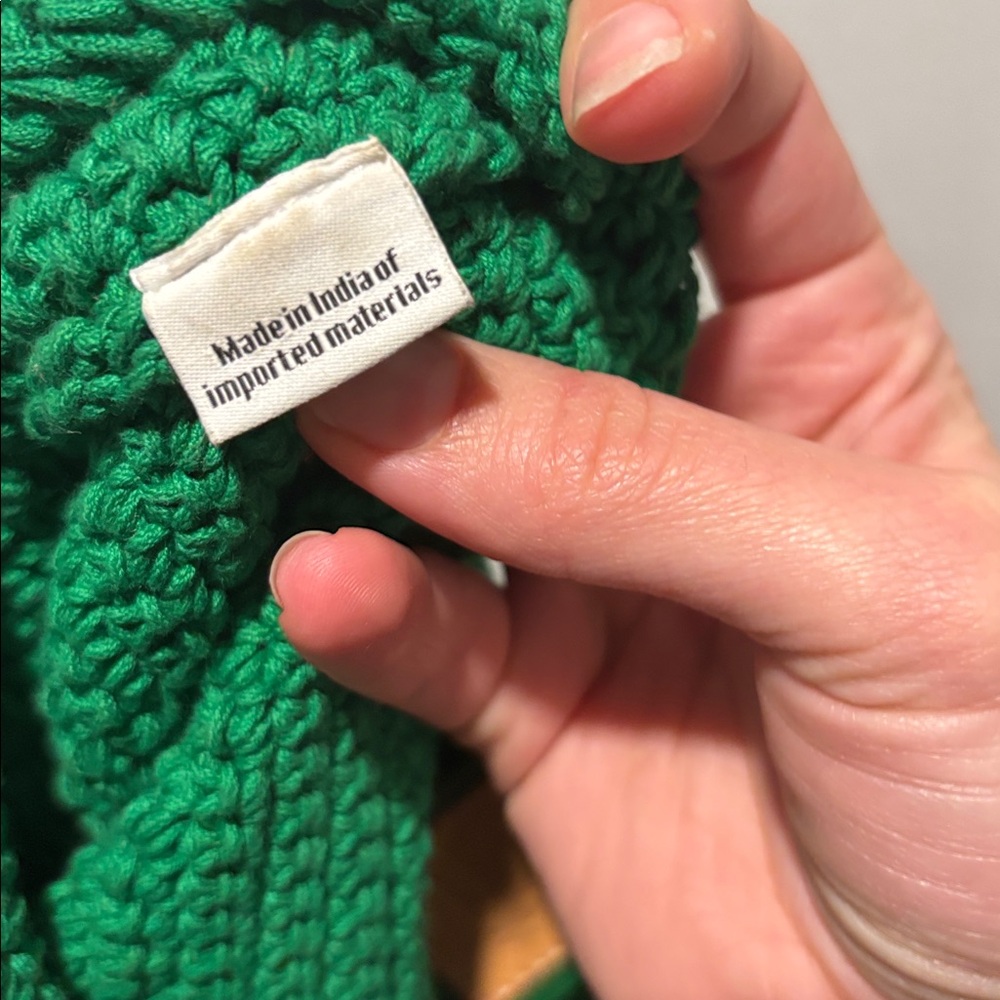 CLARE V Tomate green crochet tote bag - Picture 9 of 9